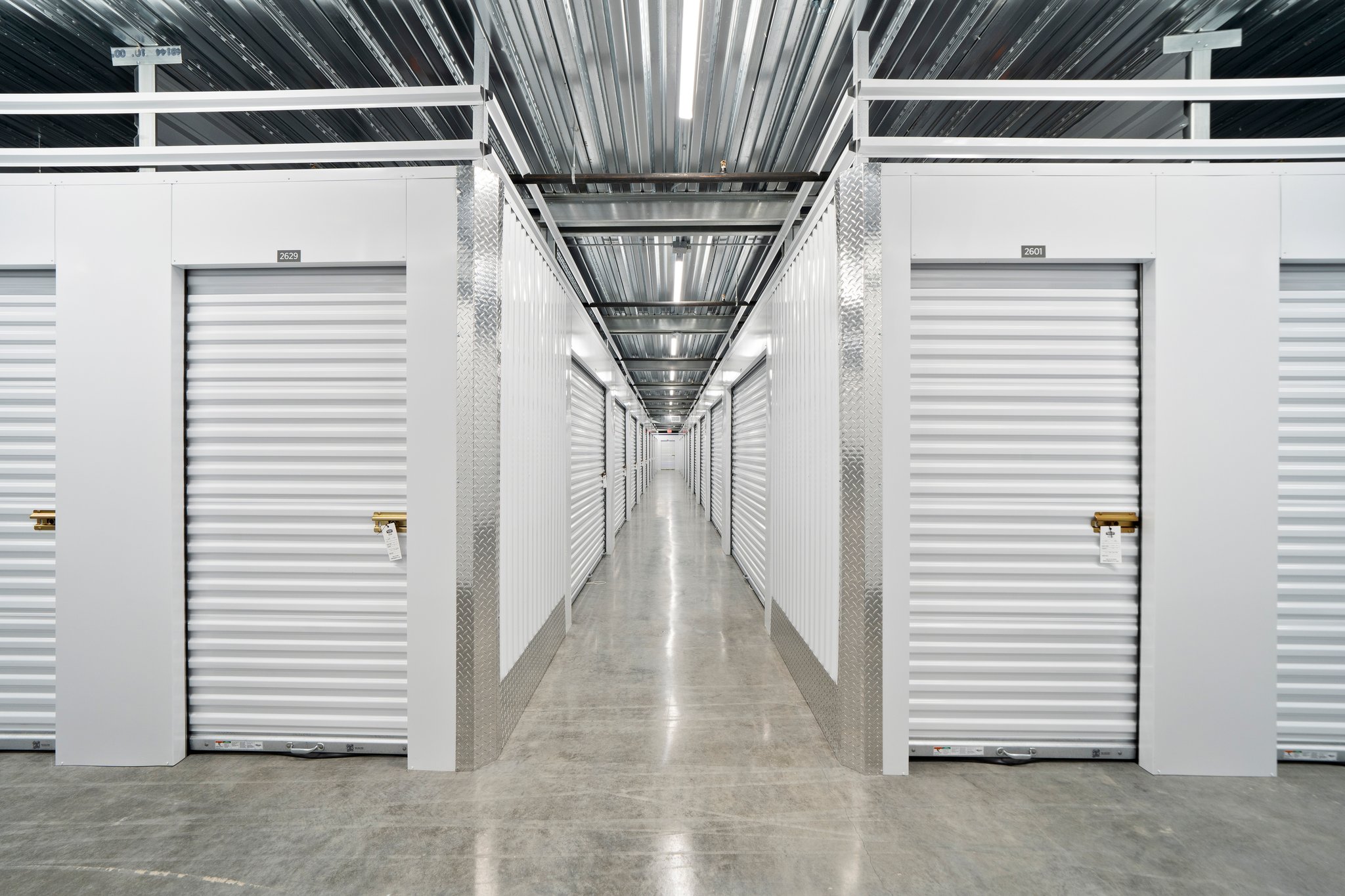 Palisade Randolph Storage hallway of storage units