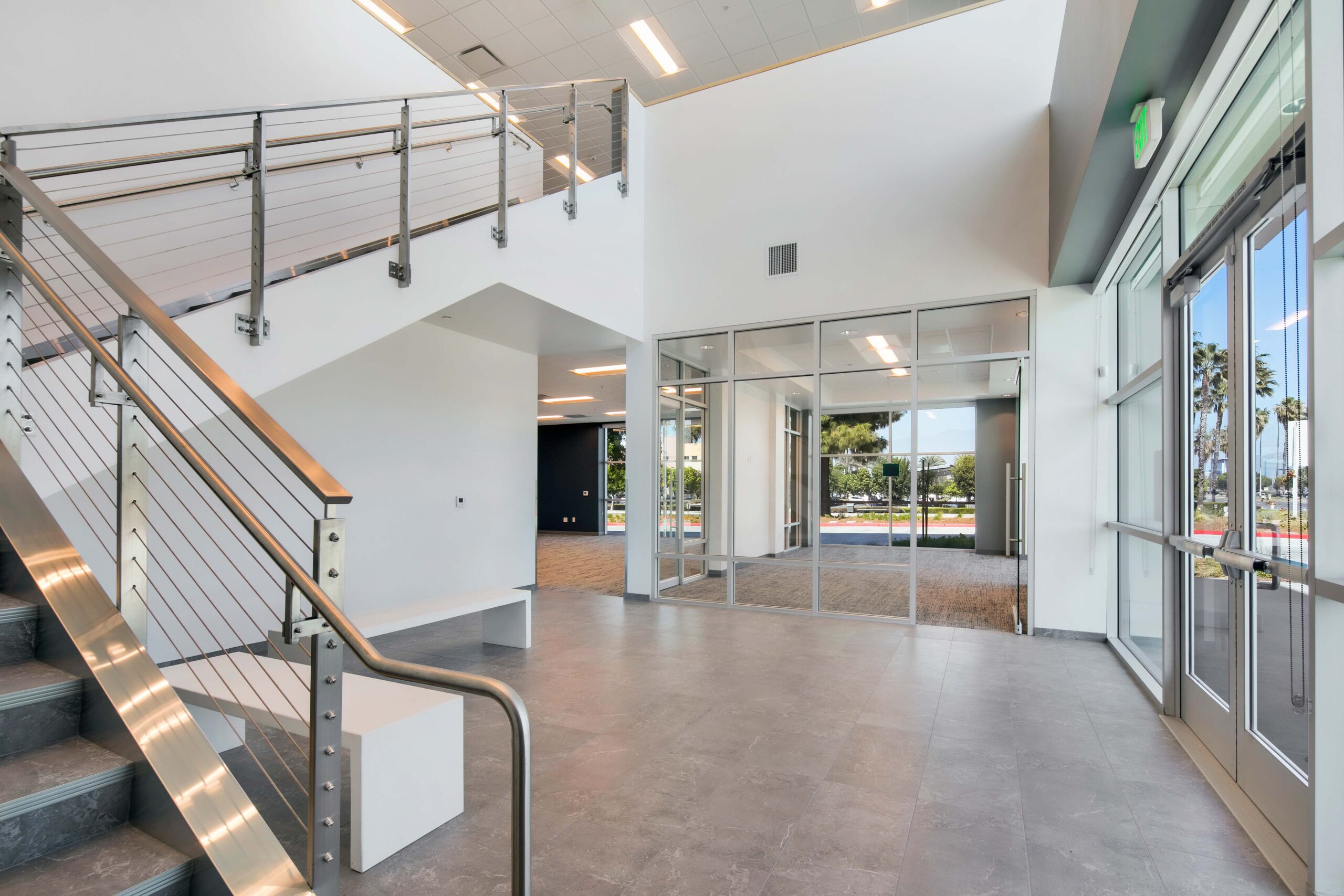 Lobby space inside Palisade Redlands Logistics Center