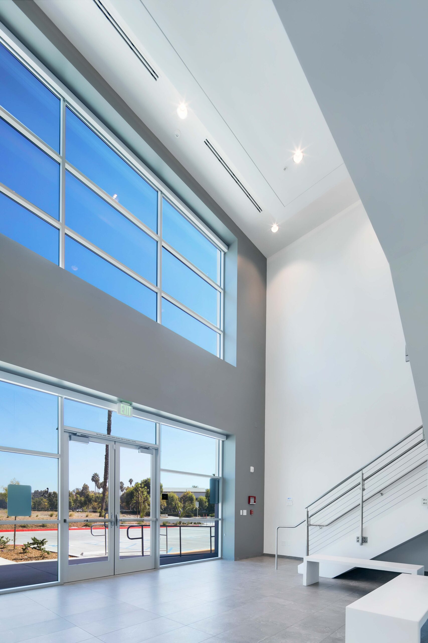 Lobby space inside Palisade Redlands Logistics Center