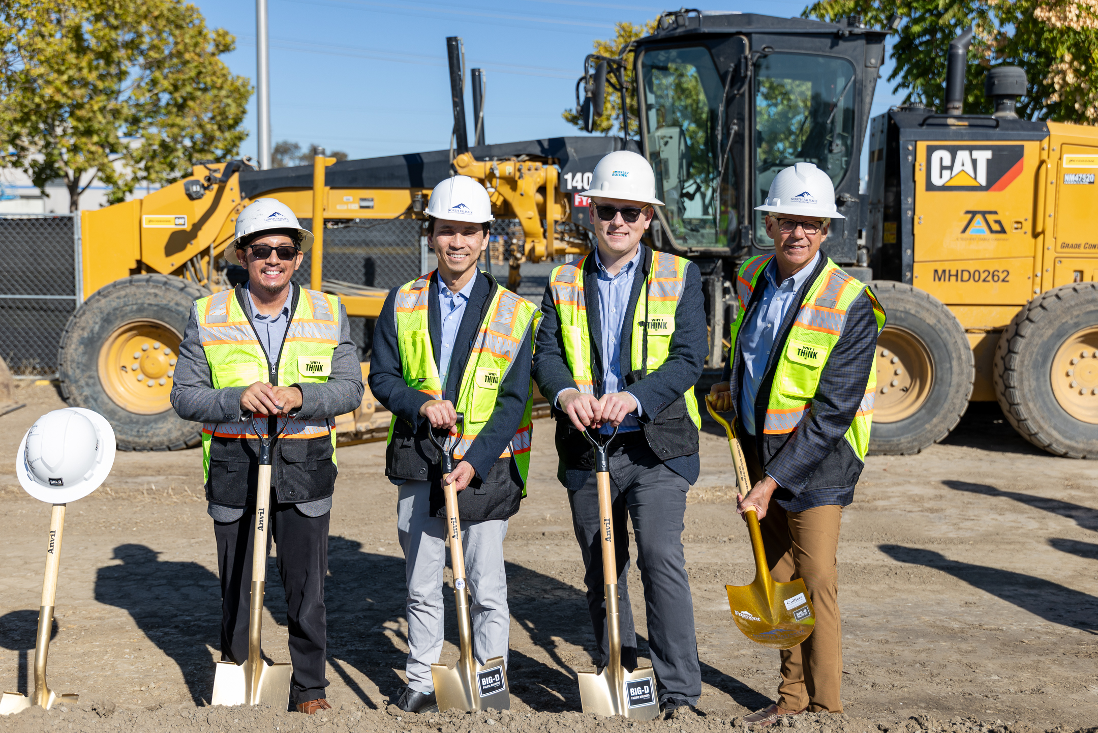 North Palisade Partner team members with groundbreaking shovels